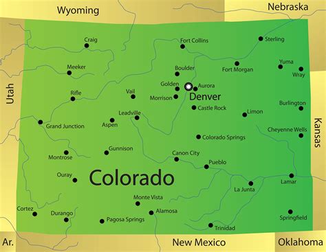 towns in colorado map